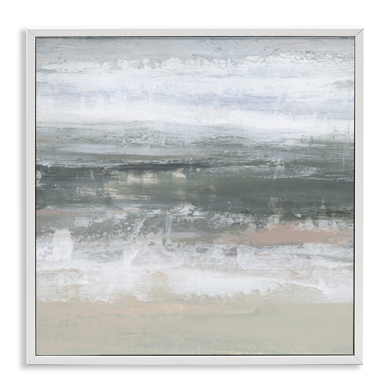 Stupell Industries Subdued Pastel Tides Framed Giclee, design by Ethan Harper